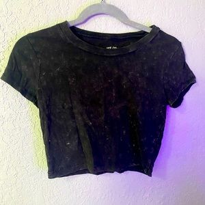 Aeropostale Marble Cropped Tee Size XS